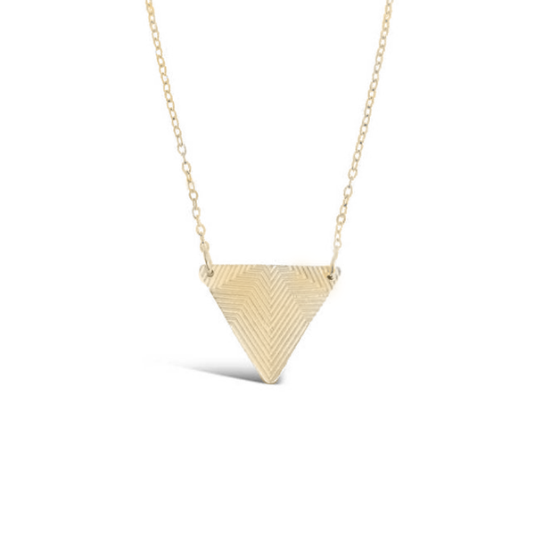 Triangle Sterling Silver & Gold-Plated Necklace