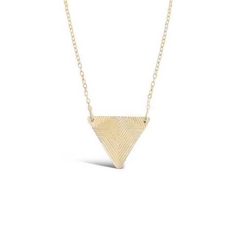 Triangle Sterling Silver & Gold-Plated Necklace