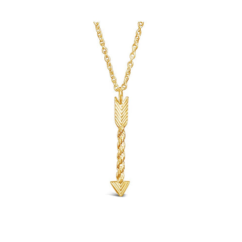 Vintage Arrow Sterling Silver & Gold-Plated Amulet