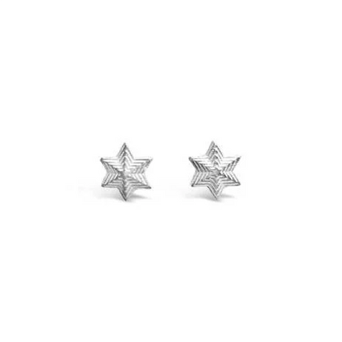 Star Sterling Silver Stud Earrings