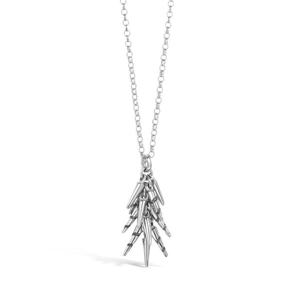 Unicorn Sterling Silver Cascade Pendant Necklace - Large